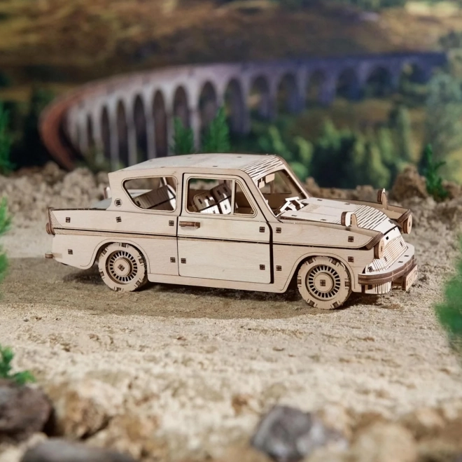 Ugears 3D drvene mehaničke puzzle Harry Potter Leteći Ford Anglia