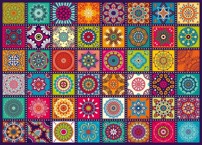 Puzzle kvadrati s ornamentima 1000 dijelova CHERRY PAZZI