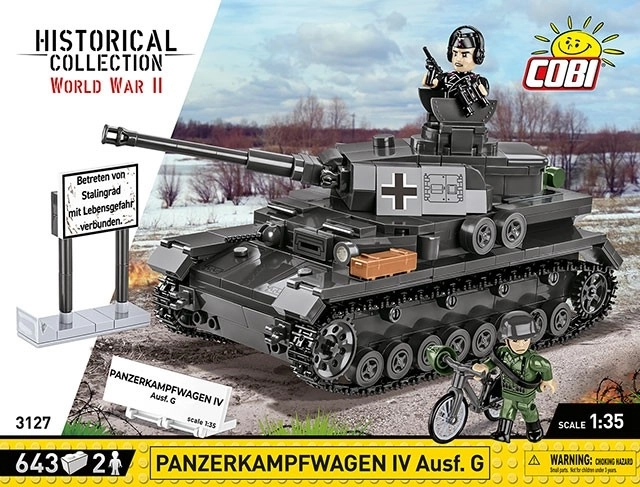 COBI 3127 Drugi svjetski rat Njemački tenk Panzerkampfwagen IV Ausf. G 1:35