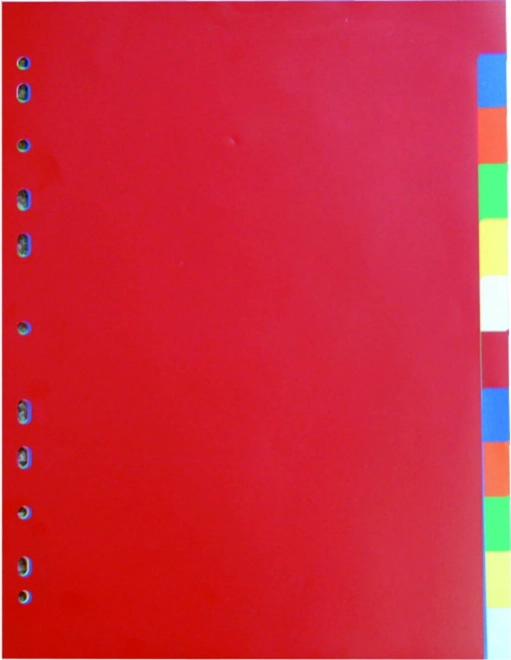 Razdjelnik dokumenata A4 2x6 boja