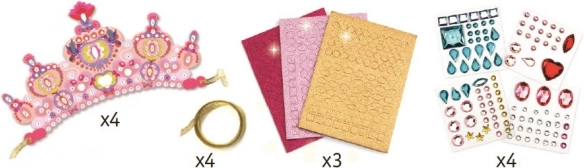 DJECO Sjajne krune za princeze DIY set