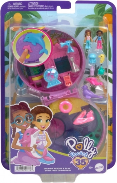 Polly Pocket Akvarij dupina Kompaktni Igraći Set