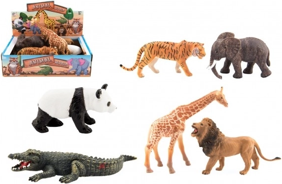 Set plastičnih safari životinja 6 kom (11–17 cm)