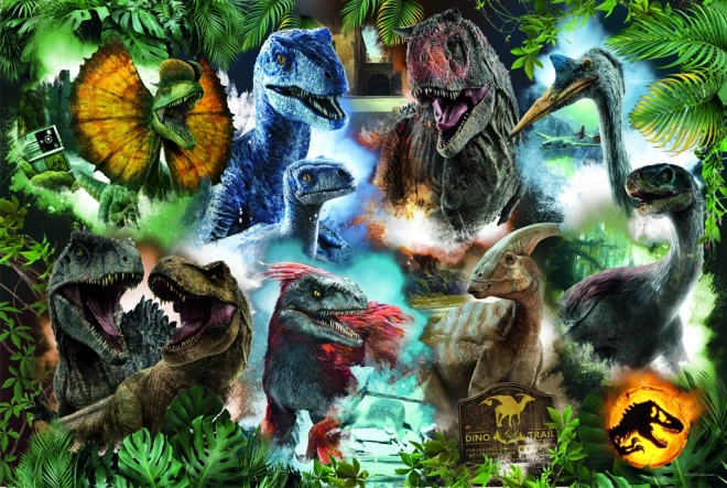 Puzzle 300 dijelova Omiljeni dinosauri Jurski svijet
