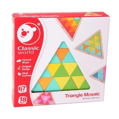 CLASSIC WORLD Drvena mozaična Trokut