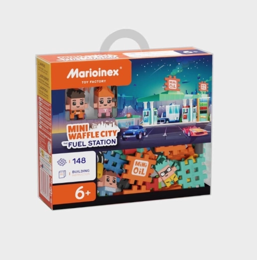 Kocke Mini Waffle – benzinska postaja, 148 dijelova