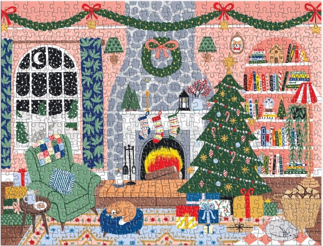GALISON Puzzle Adventni kalendar Doma za Božić 12x42 komada