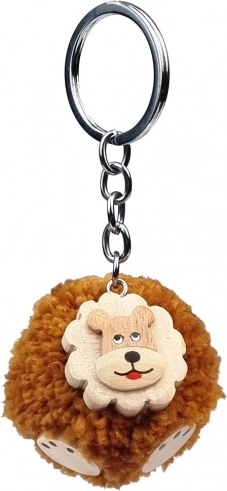 Drveni privjesak za ključeve Pompon Lav od 2Kids Toys