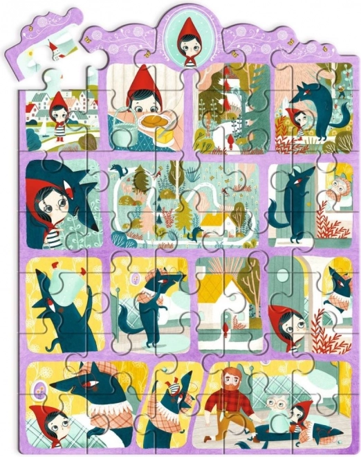 Puzzle s pričom Crvenkapica 35 dijelova