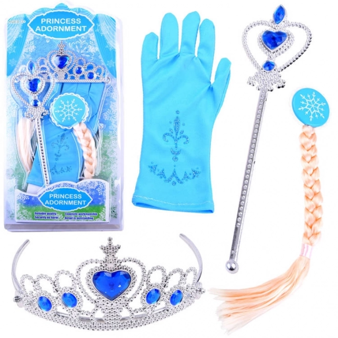 Bajkoviti princezin set Kruna od kose ZA3967 – Crvena