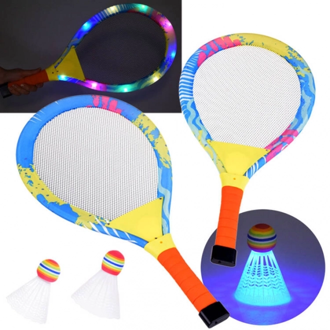 Svjetlosni rekete za badminton za zabavu