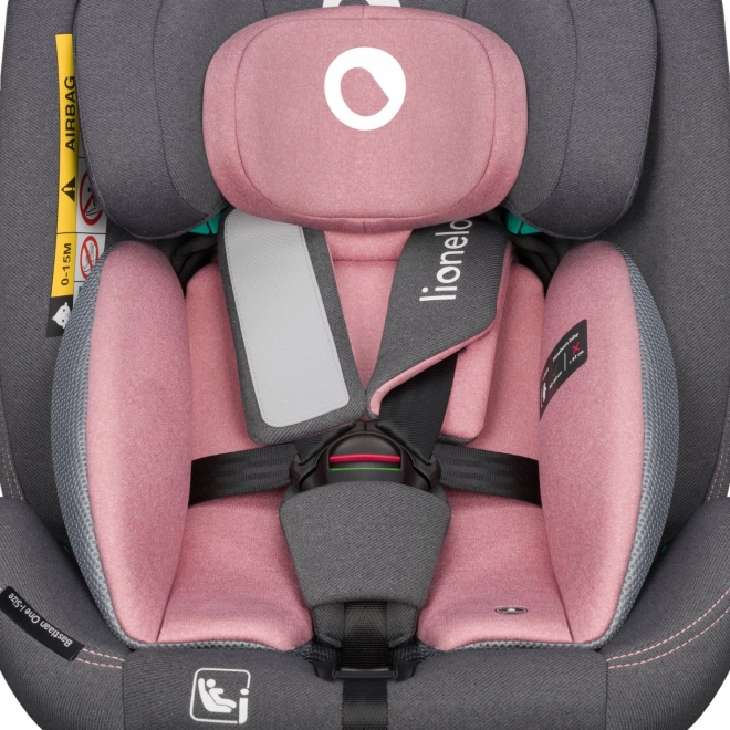 Dječja rotirajuća autosjedalica Lionelo Bastiaan i-Size Pink Rose