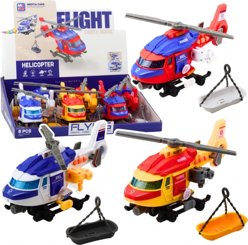 Spasilački helikopter s nosilima i vitlom