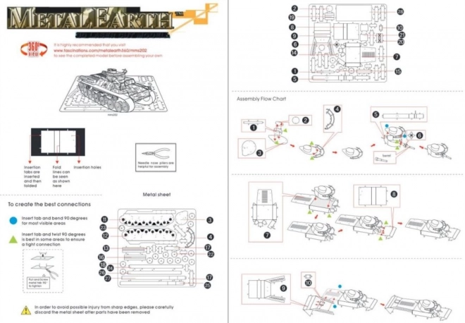METAL EARTH 3D puzzle Tenk Či-ha