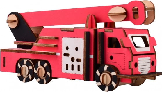 Drvene 3D puzzle vatrogasno vozilo WOODCRAFT