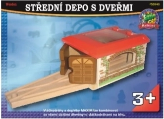 Maxim srednje veliko skladište za vlakiće s vratima