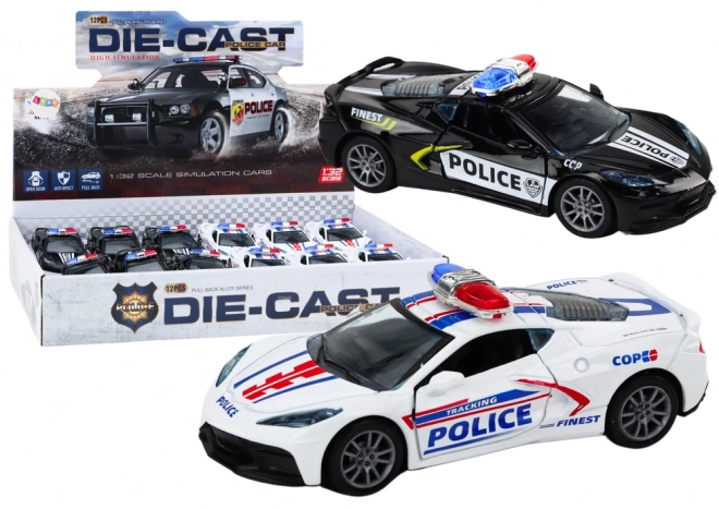 Metalni policijski auto 1:32 Drive Mix