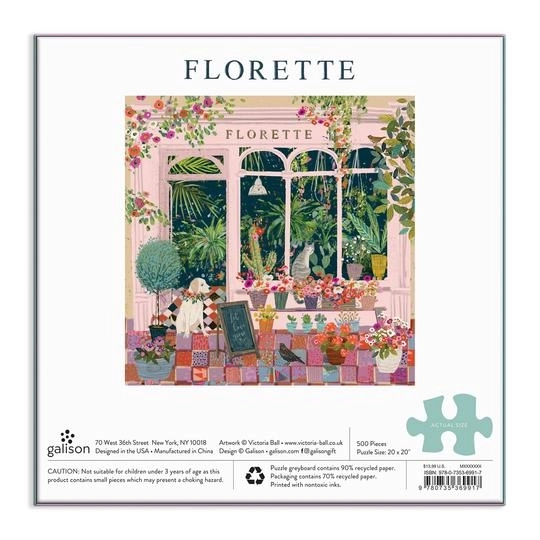 Puzzle Florette od Galison 500 dijelova