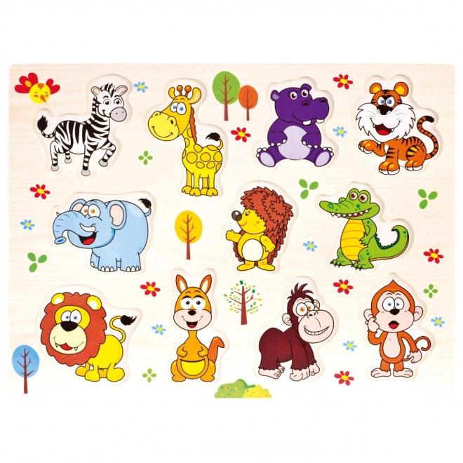 Bino Drvene puzzle safari 11 dijelova