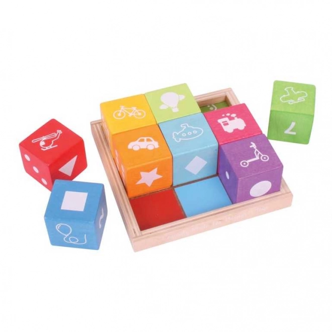 Drvene kocke s slikama od Bigjigs Baby