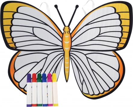 Krila leptira za bojanje – žuti kreativni set