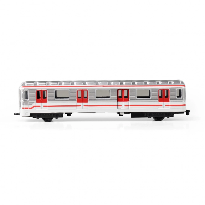 Praško metro metal 16 cm s povratnim navijanjem u kutiji 19,5x7x6 cm
