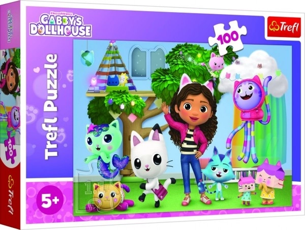 Puzzle 100 dijelova Kuća za mačke Gabi