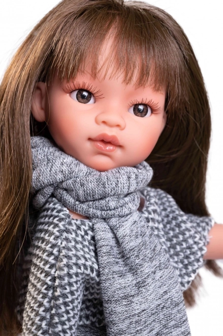 Realistična lutka Emily s cijelim vinilnim tijelom - 33 cm