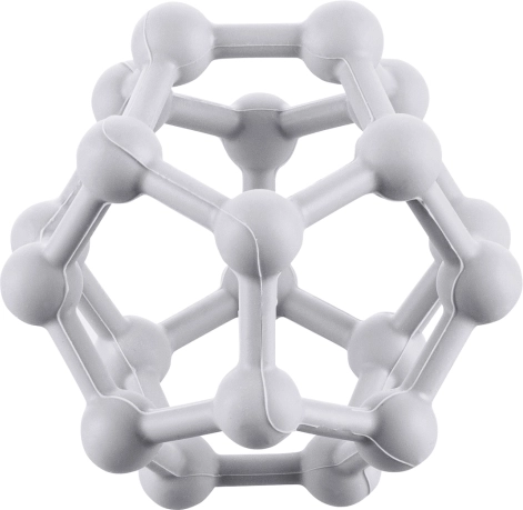 Silikonska grickalica Atom, Dove Grey