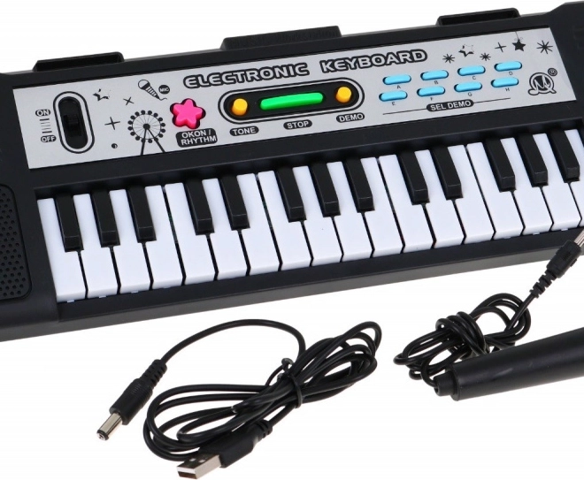 Dječji elektronički klavijaturni instrument s 31 tipkom, mikrofonom i načinom lekcija