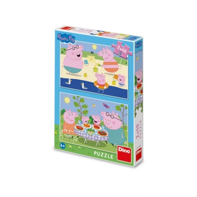 Peppa Pig: Na odmoru puzzle