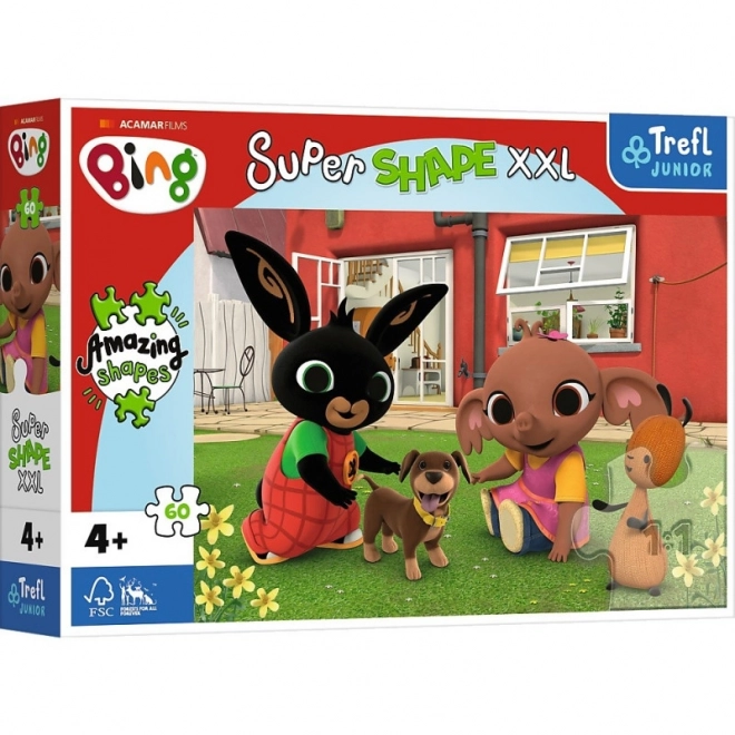 Puzzle 60 XXL dijelova super shape zabava sa psićem, BING