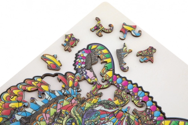 Moxy silueta puzzle tigar 130 dijelova