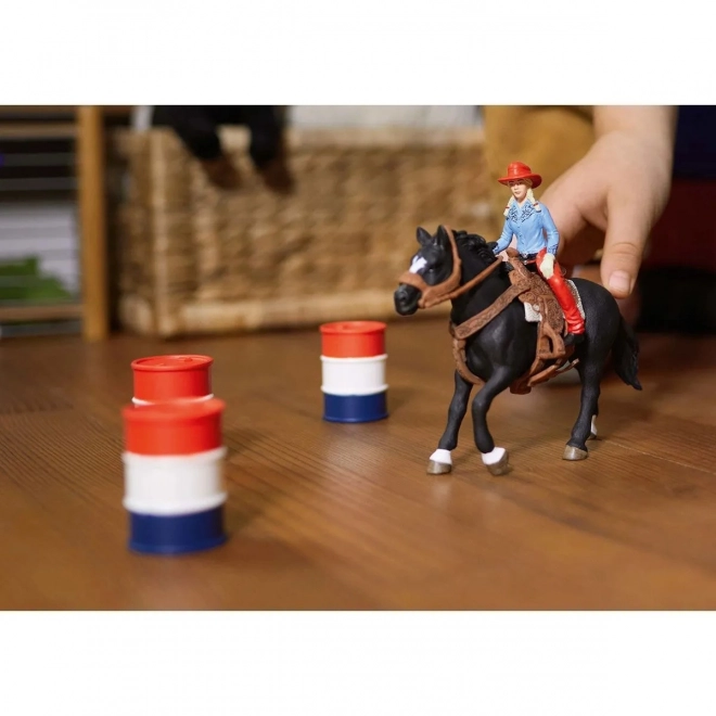 Set s figuricama Farm World Kaubojka i Utrka Oko Bačve