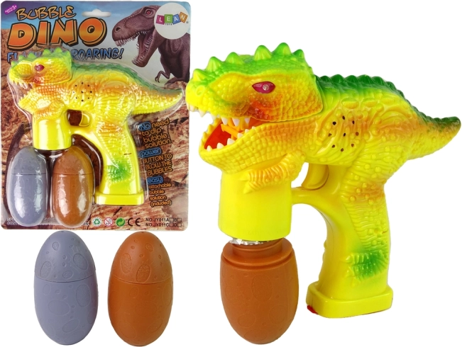 Boca za mjehuriće dinosaurus s jajima za tekućinu – žuta