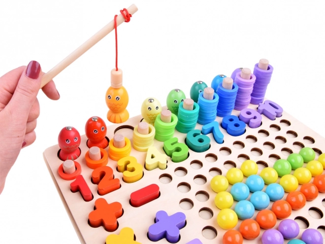 Drvena obrazovna konstrukcijska igra Matematika