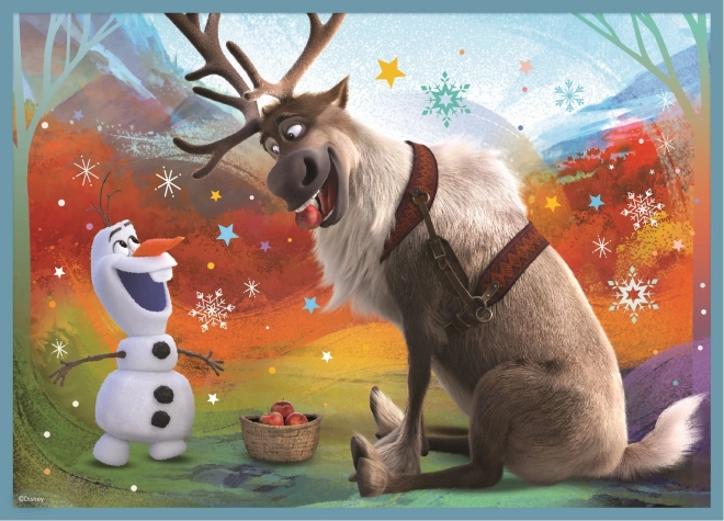 Frozen Puzzle 4u1 (12, 15, 20, 24 dijelova) - Prekrasan svijet