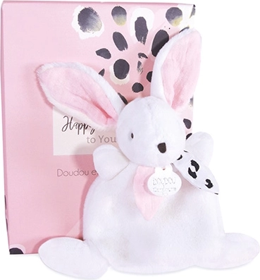 Doudou ružičasti mini zeko 17 cm poklon kutija
