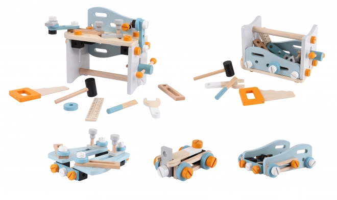 Drvena konstrukcijska igračka za djecu ECOTOYS