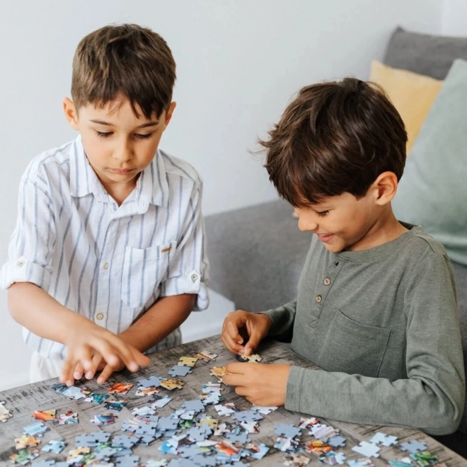 Puzzle 60 dijelova Gabby uz bazen Gabi's Cat House