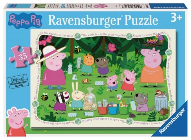 Puzzle 35 dijelova Peppa Pig