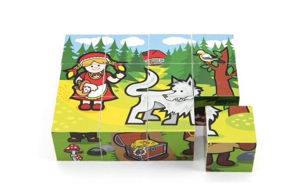 Drvene kocke kubus Moje prve bajke 12 kom u kutiji 17x12,5x4cm