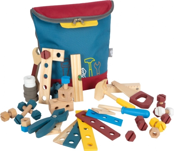 Dječji ruksak s drvenim alatom SMALL FOOT Workshop