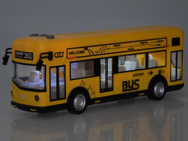 Žuti party autobus otvaranje vrata zvukovi svjetla glazba ZA5222