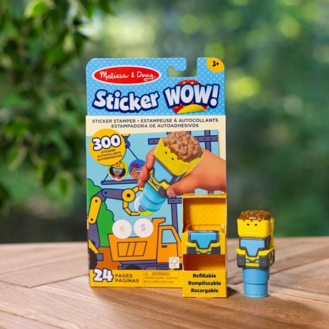 Sticker WOW! Set naljepnica s pečatom Bager