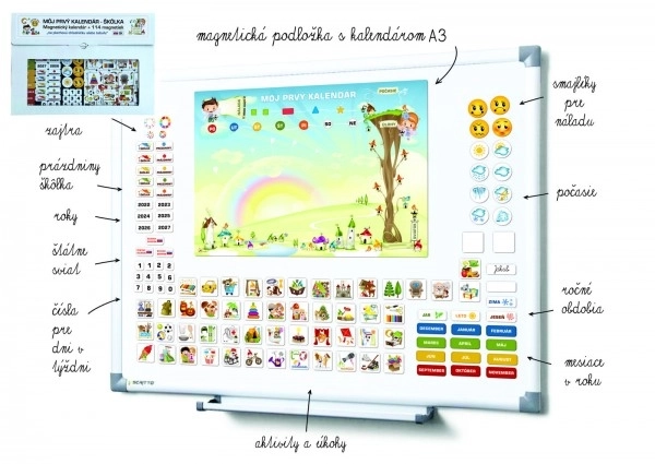 Magnetni kalendar za djecu - Vrtić