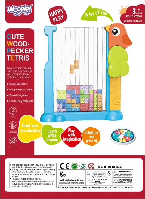 WOOPIE Edukativna igra Tetris Šarene Kocke