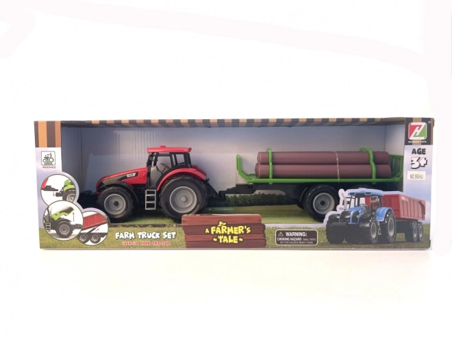Igračka Traktor s Prikolicom za Balvane za Djecu
