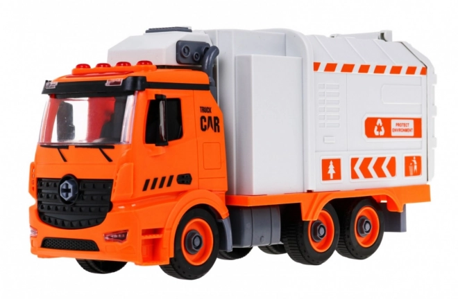 Interaktivno kamion za smeće za djecu 3+ Uči o ekologiji + 4 kontejnera + karta otpada