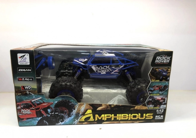Crveni amfibijski RC auto